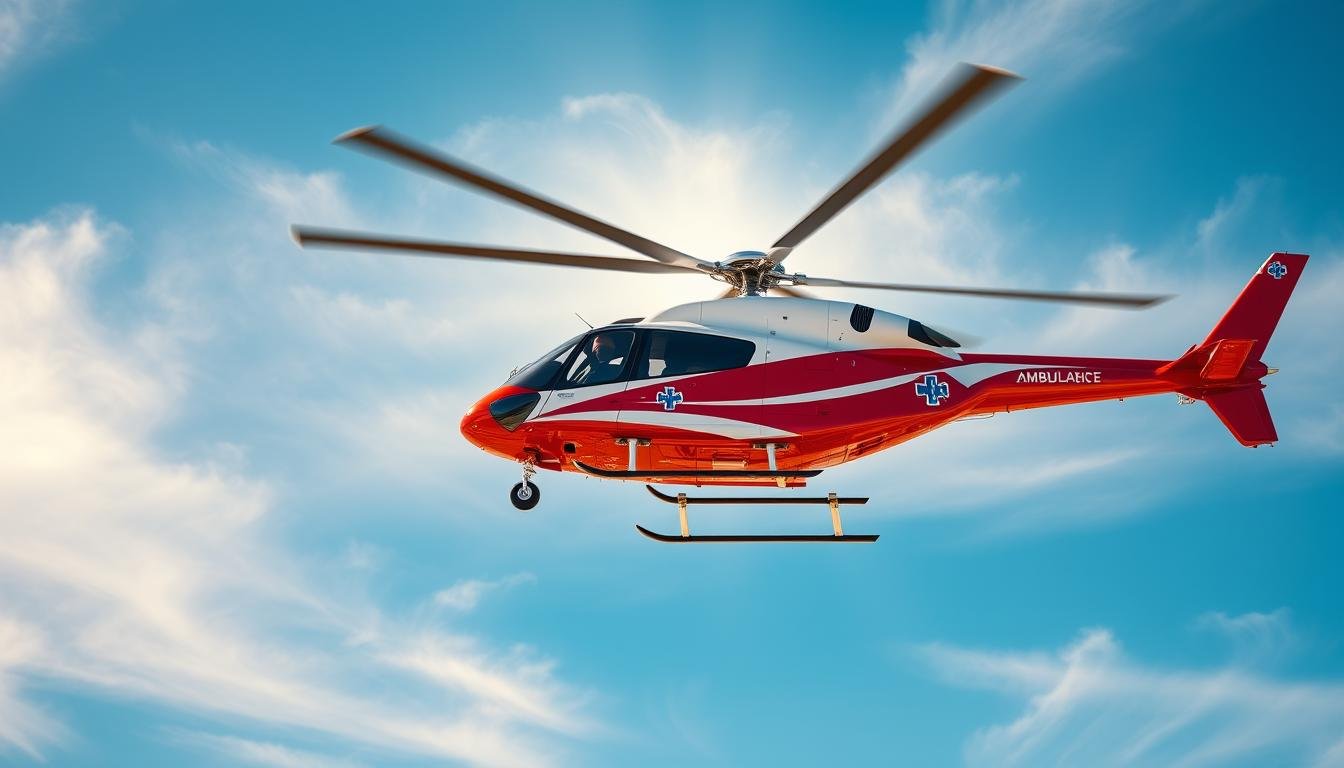 Air ambulance helicopter
