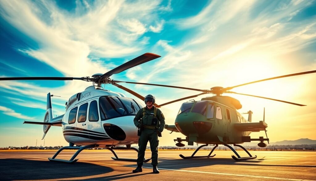 Civilian vs. Military Helicopter Pilot Salaries