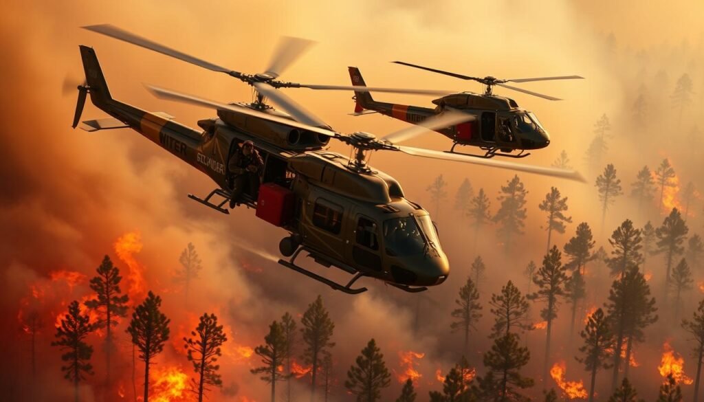 aerial firefighting helicopter pilots