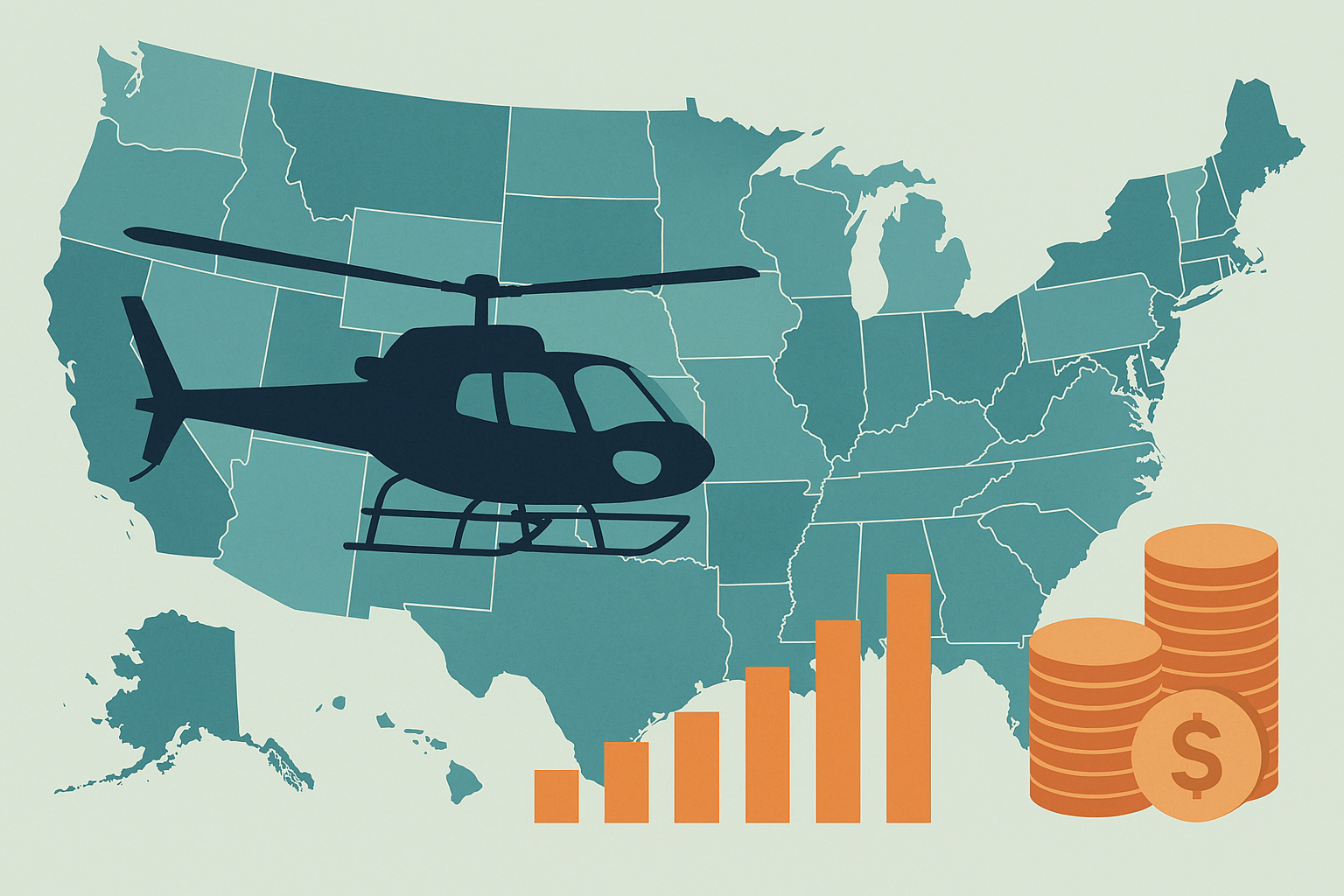Helicopter Pilot Salary Range by State and Employer