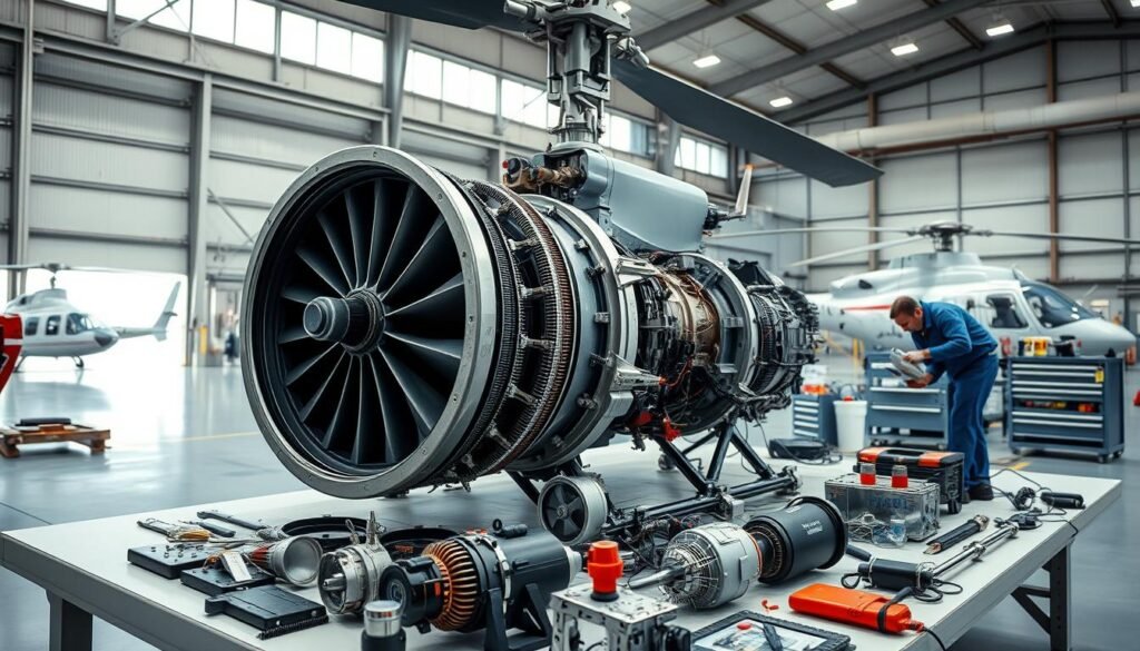Helicopter Engine Maintenance