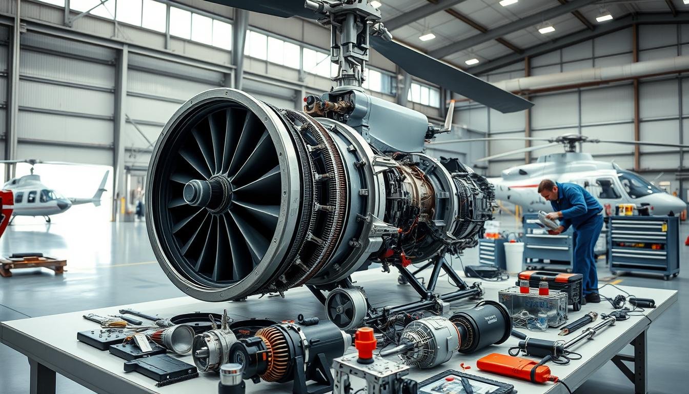 Helicopter Engine Maintenance