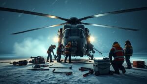 Helicopter Maintenance in Extreme Weather